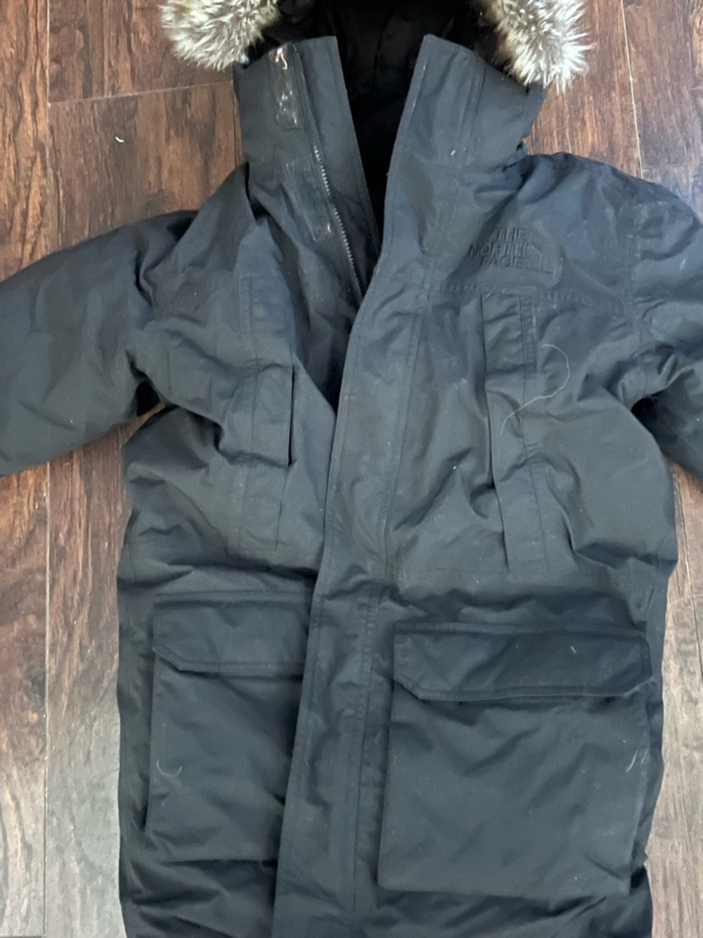 The North Face Black Insulated Jacket with Hood